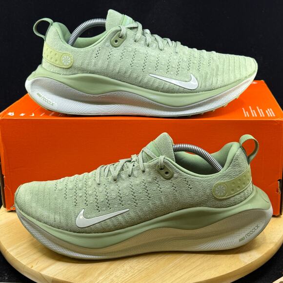 NEW Nike ReactX Infinity Run 4 Running Shoes Oil Green DR2665-300 Men Size 10 - Picture 1 of 9